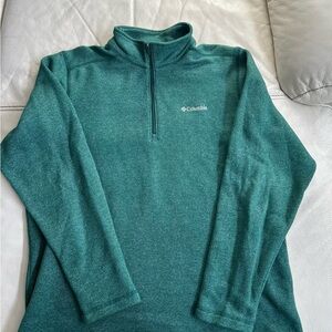 Columbia Green Women's Half Zip Sweater, Size L